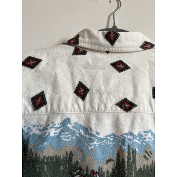 Woolrich Native American Long Sleeve Button Up Large Women’s used Cotton - Picture 10 of 16